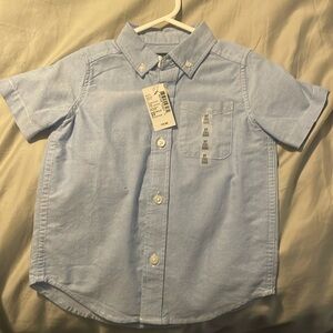 Short sleeved light blue shirt for toddlers
